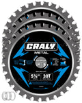 CRALY 5-3/8 in 30T Carbide Metal Cutting Blade - Thin Kerf