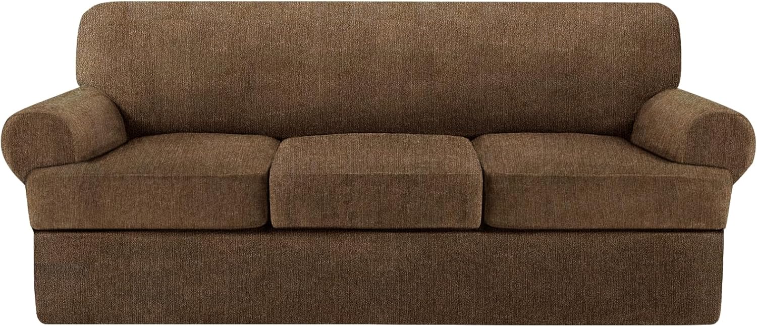 4 Piece T Cushion Sofa Slipcovers for Stylish Living Room Decor