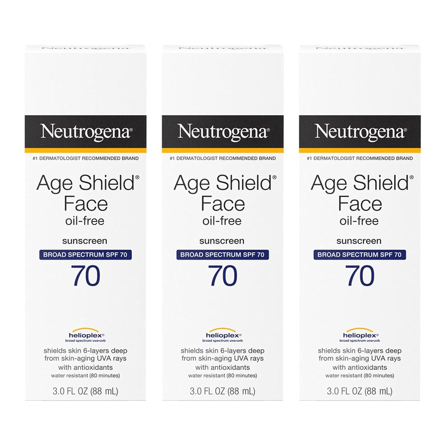 Neutrogena Age Shield Face Oil-Free Sunscreen Lotion SPF 70