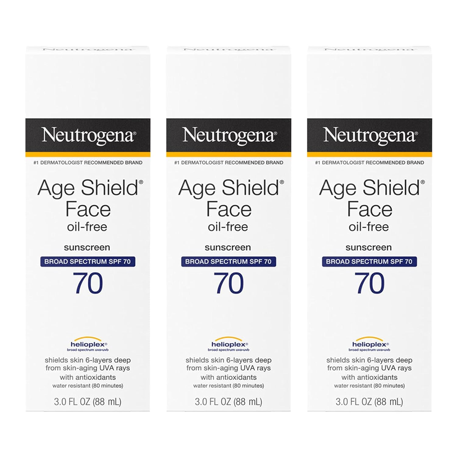 Neutrogena Age Shield Face Oil-Free Sunscreen Lotion SPF 70
