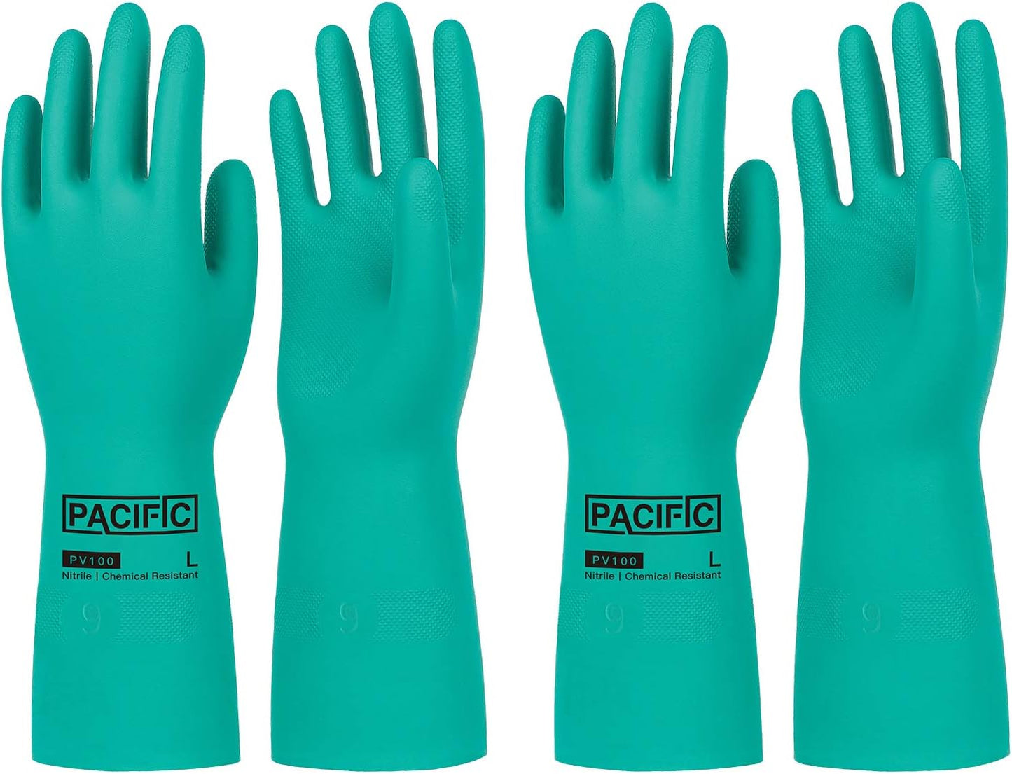 Chemical Resistant Flocked Gloves, Resist Acid/Alkali