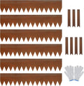 Cor-Ten Steel Landscape Edging 6 Pack - Pre-Rusted 20ft Border