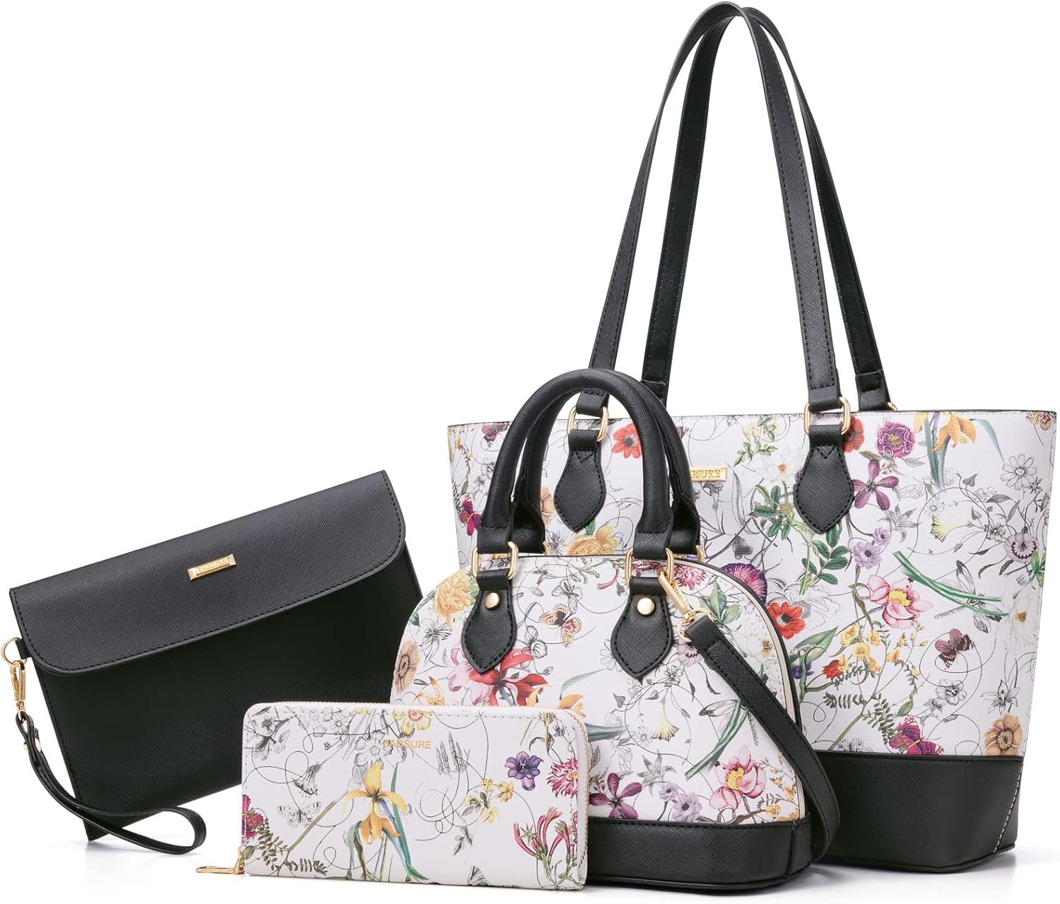 4PCS Women Fashion Handbags Purses Wallets for Every Occasion