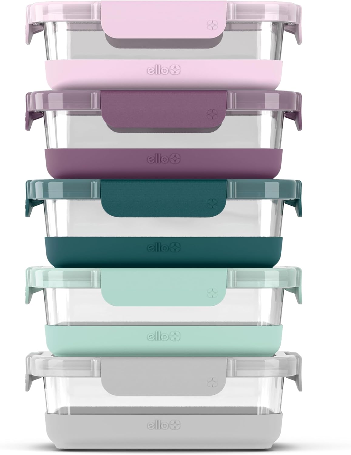 Ello Duraglass Meal Prep Sets - 10Pc Glass Food Storage Containers