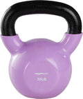 Vinyl Kettlebell 30 lb - Durable Coated Iron for Home Workouts