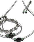 Black Tourmaline Bracelet with Fluorite - Grounding and Clarity