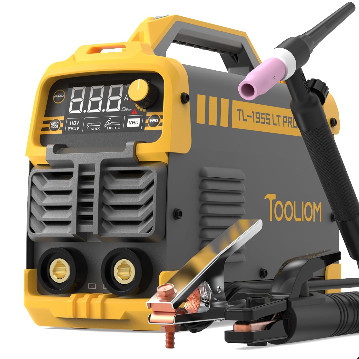 TOOLIOM 195A Stick/Lift TIG Welder with Dual Voltage Control