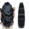 SUYYA Tape in Hair Extensions Jet Black 20 in 20pcs - Salon Quality