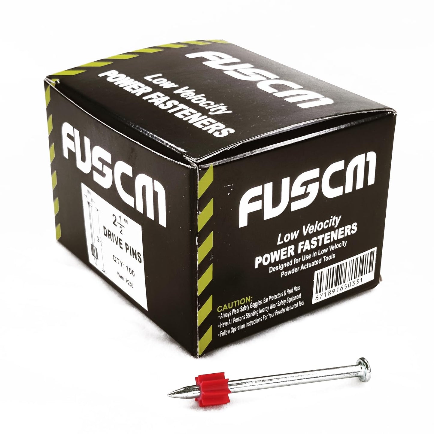 2-1/2 in Powder Actuated Fasteners for Concrete and Steel