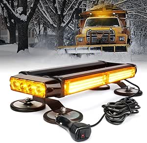 Xprite Amber COB LED Rooftop Strobe Lights Bar for Safety