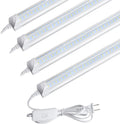 Brighten Your Space with AQIQUUT 2FT LED Shop Lights 4-Pack