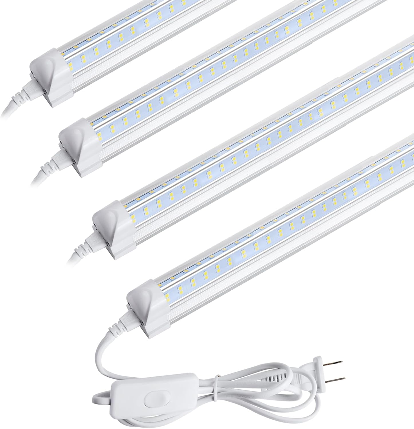 Brighten Your Space with AQIQUUT 2FT LED Shop Lights 4-Pack