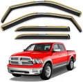 in-Channel Window Rain Guards Fit for Dodge Ram Crew Cab - Vent Visors