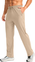 Pudolla Men's Fleece Lined Sweatpants with Zipper Pockets - Winter you