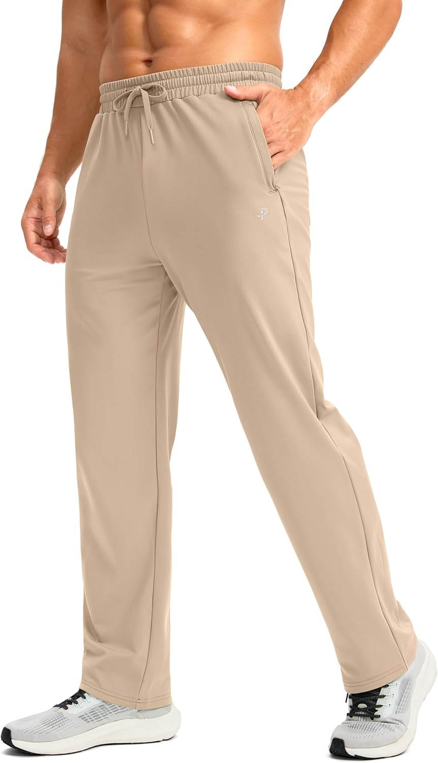 Pudolla Men's Fleece Lined Sweatpants for Winter Workouts