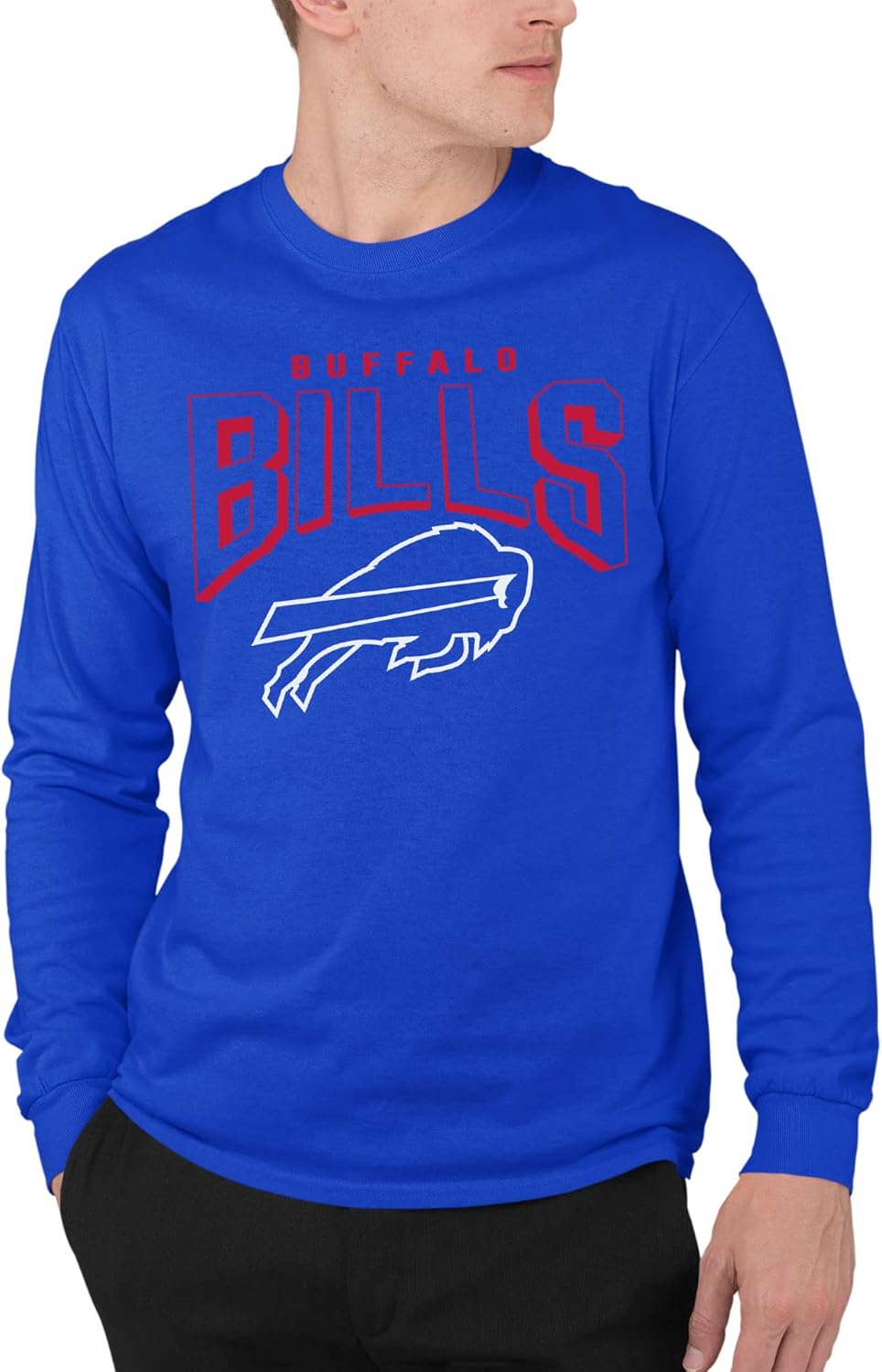 NFL Junk Food Bold Logo Long Sleeve T-Shirt for Fans