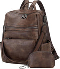 Leather Backpack Purse for Women Faux PU Travel Handbag - Roomy
