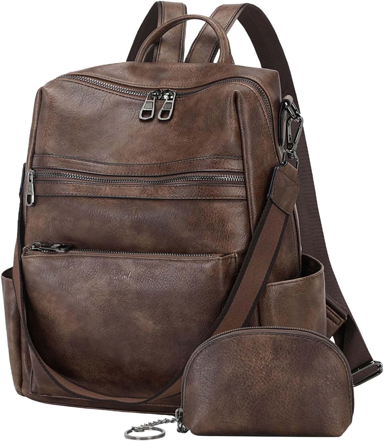 Leather Backpack Purse for Women - Stylish Faux Work Bag