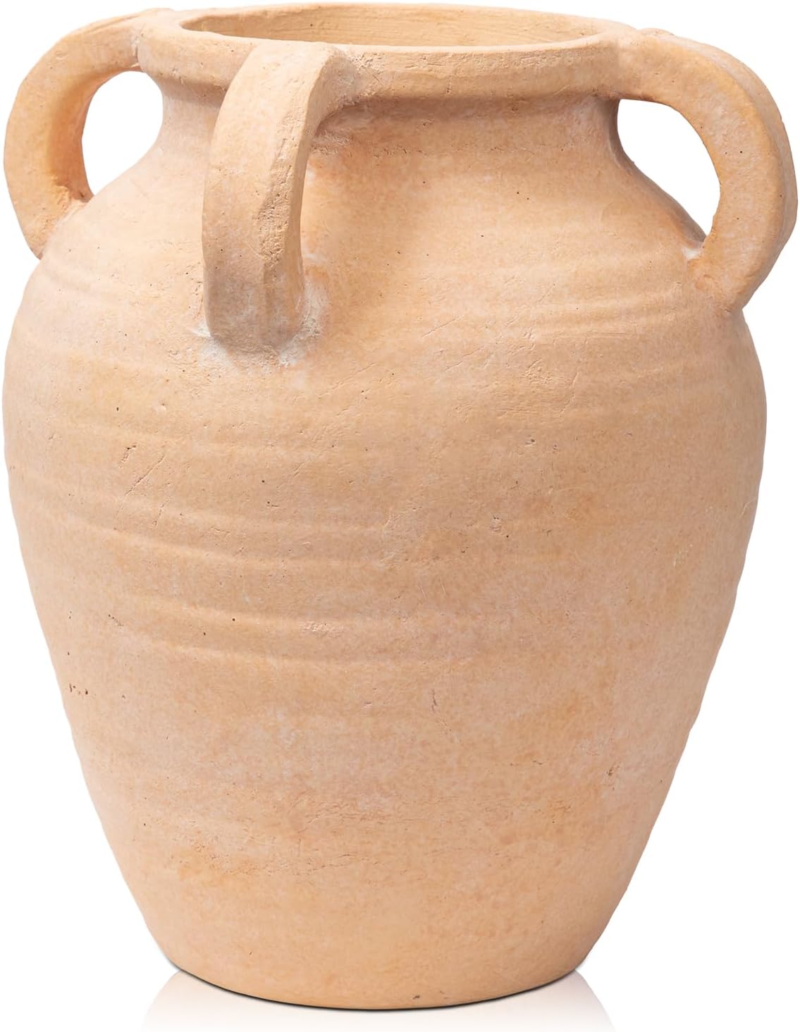 Handcrafted Flower Vase, Vintage Rustic Ceramic Decor for Home