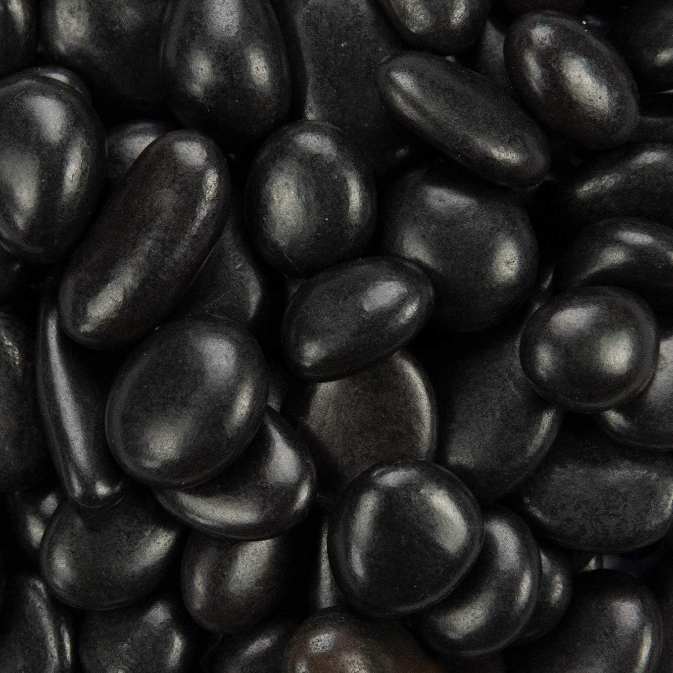 MSI Decorative Polished Black Pebbles for Unique Accents