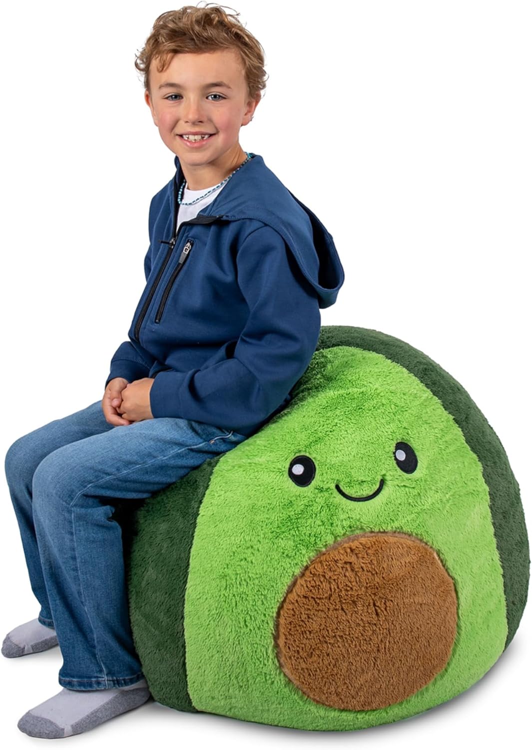 Big Joe Avocado PlushiPals Super Soft Bean Bag Chair for Kids
