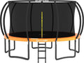 JUMPZYLLA Trampoline Outdoor 8FT-16FT with Enclosure - Safe Backyard