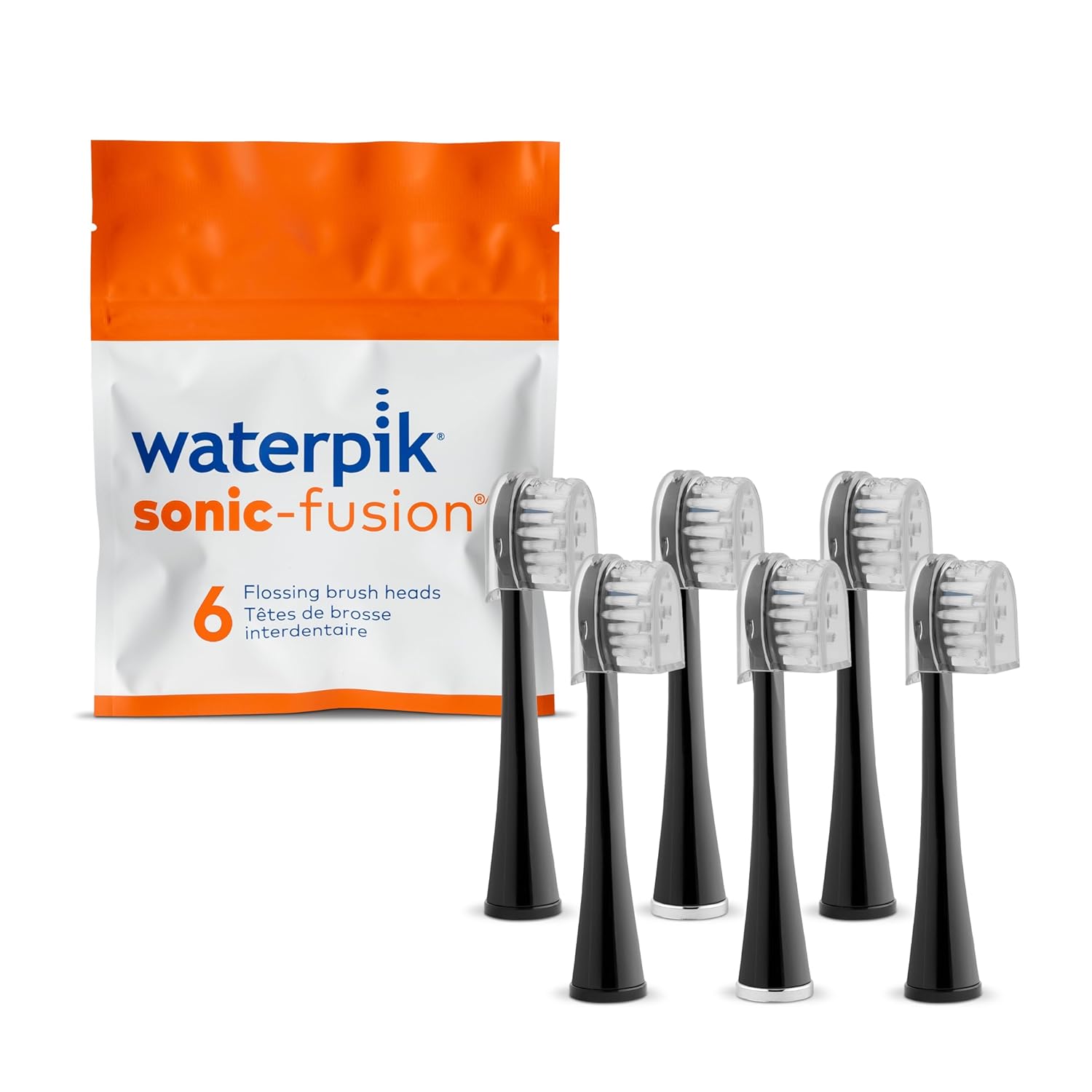 Waterpik Compact Replacement Brush Heads for Sonic-Fusion Toothbrush
