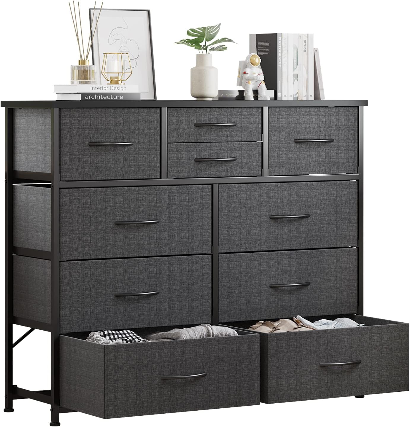 LUMTOK 10-Drawer Dresser for Bedroom, Hallway, and Nursery