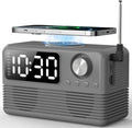 15W Fast Wireless Charger with Bluetooth Speaker and Alarm Clock