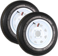 Trailer Tire Rim Assembly 4.80-12 4 Lug On 4in Center - Durable 2-Pack