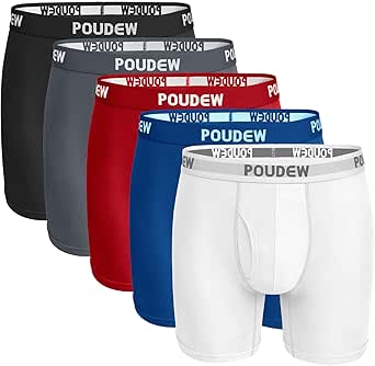 POUDEW Men's Underwear Boxer Briefs for Ultimate Comfort