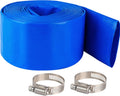 3 in x 100 ft Lay Flat Water Pump Discharge Hose - Heavy Duty Backwash