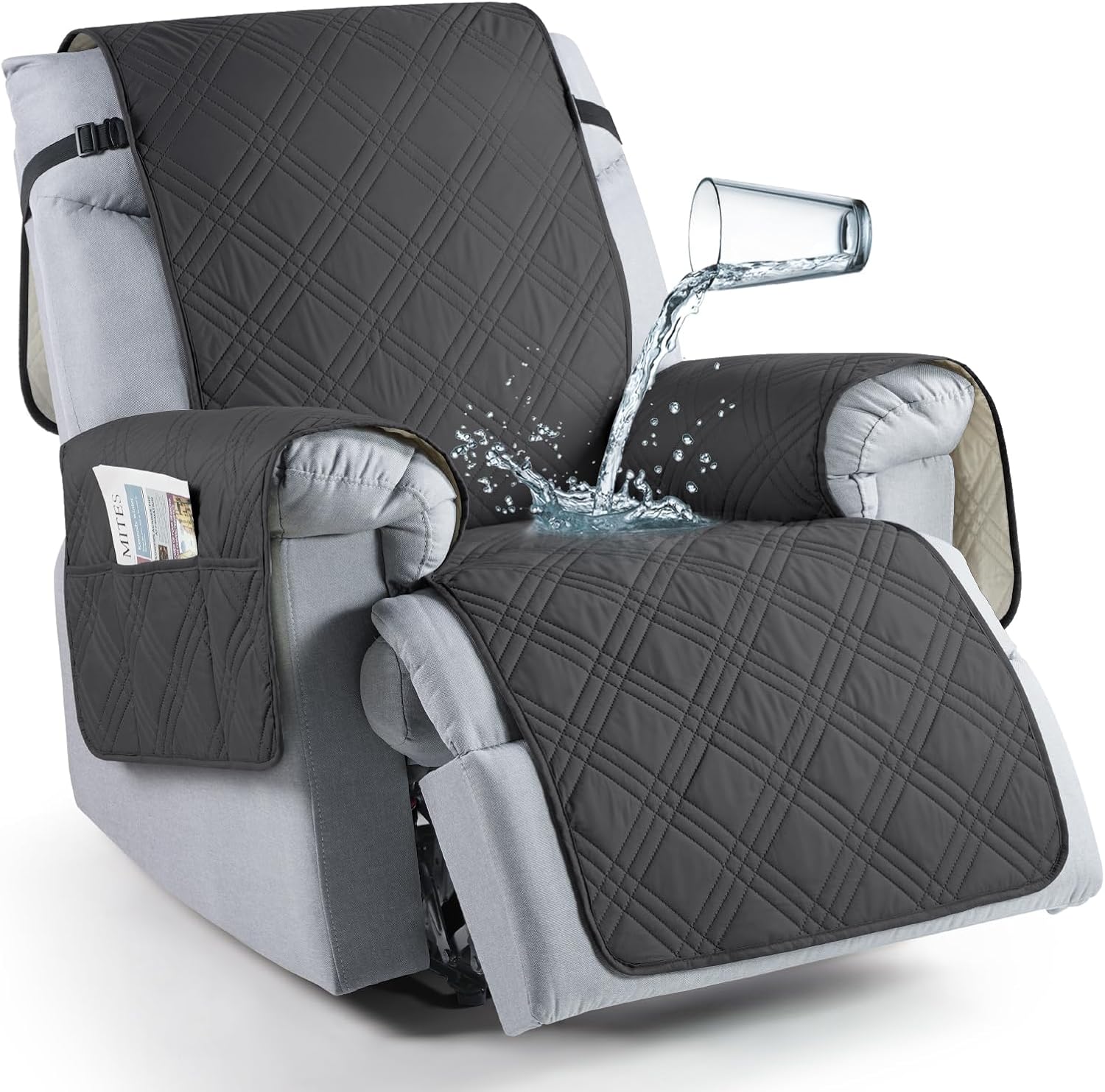 TAOCOCO Waterproof Recliner Chair Cover for Pets and Kids
