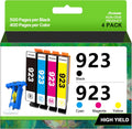 923 Ink Cartridges Combo Pack Without Chip High Yield - 4 Pack