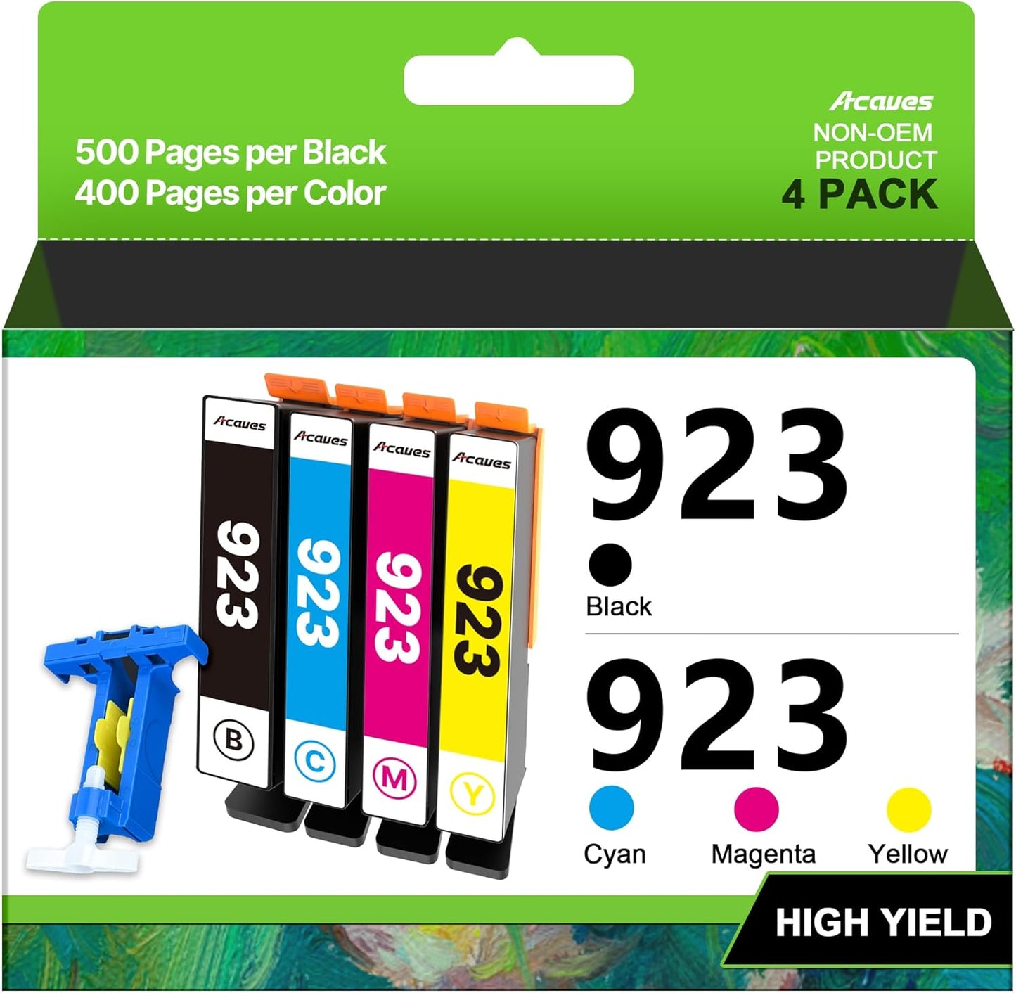High Yield 923 Ink Cartridges Combo Pack for HP Printers