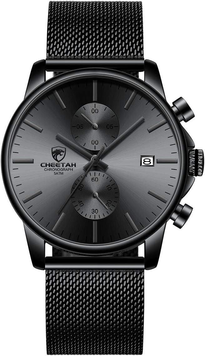 Sleek Waterproof Chronograph Watch for Men