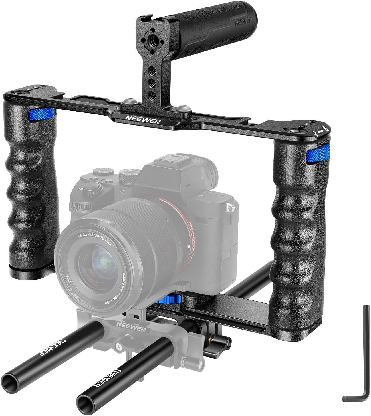 NEEWER Aluminum Alloy Camera Cage for DSLR and Mirrorless Cameras