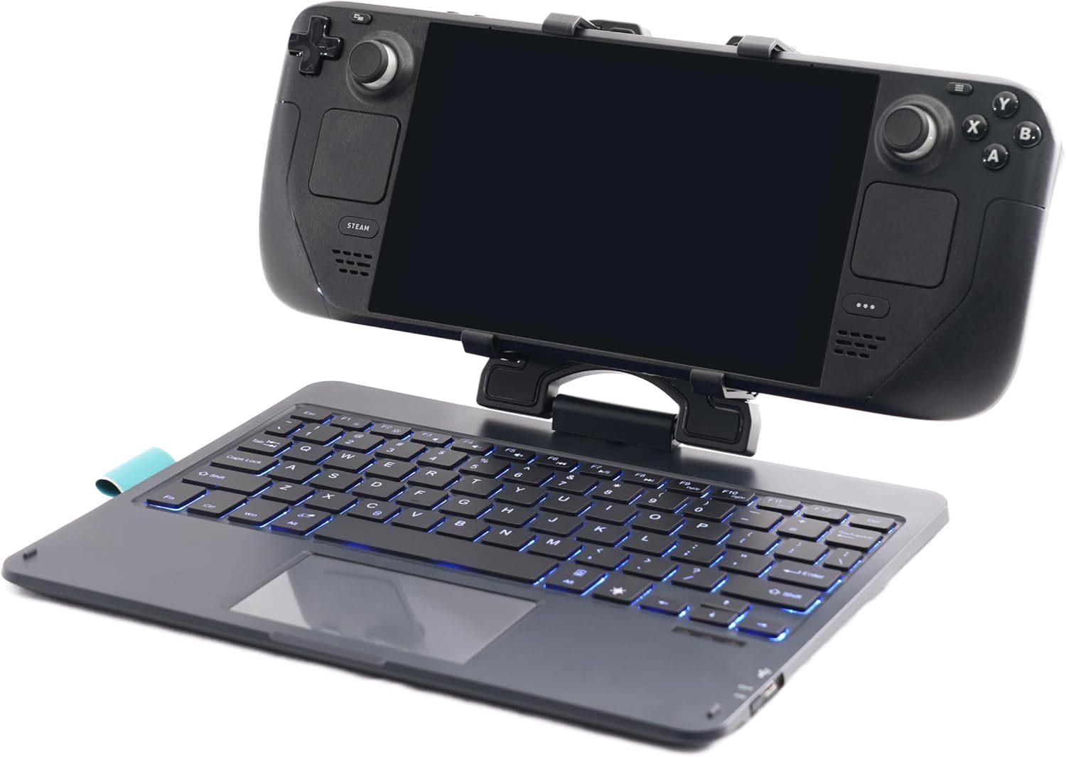 DeckTop Steam Deck Keyboard with Bluetooth Trackpad Mouse Accessory