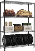 IZEUK 1400 LBS Garage Black Shelving Unit for Heavy Duty Storage