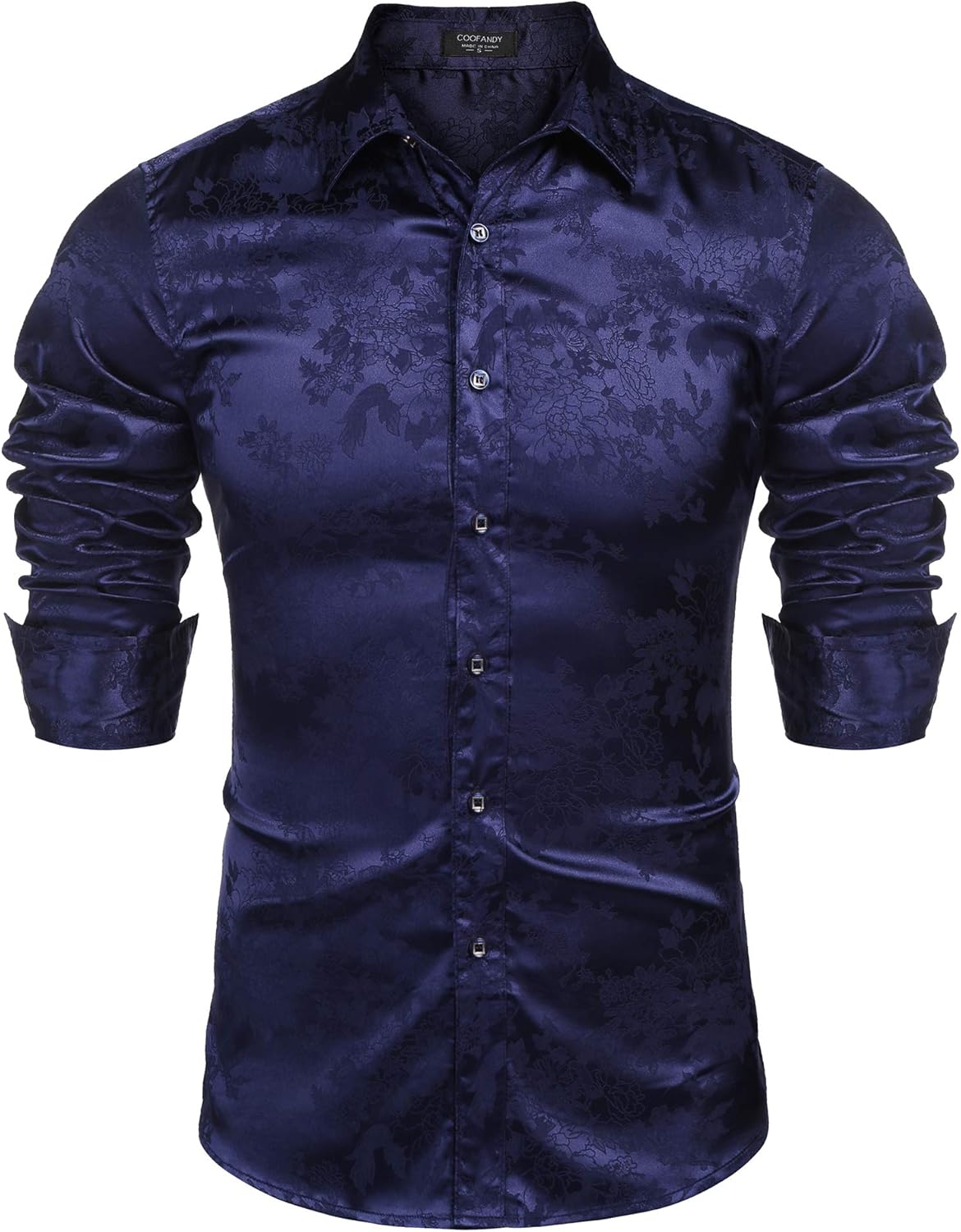 Stylish Men's Silk Satin Dress Shirts for Any Occasion