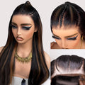 Ombre Braided Lace Front Wig 34in 9x6 HD Lace - Ready Wear