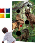 Dinosaur Bean Bag Toss Game for Kids Toddlers 1-3 - Party Backyard