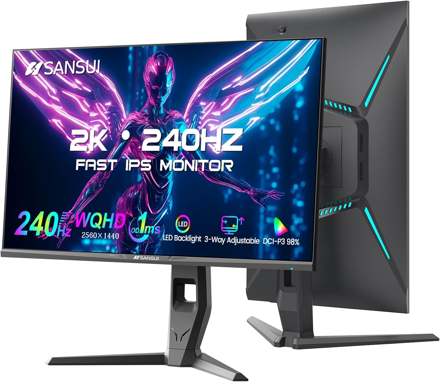 Immersive Gaming: SANSUI 27 WQHD 240Hz Monitor