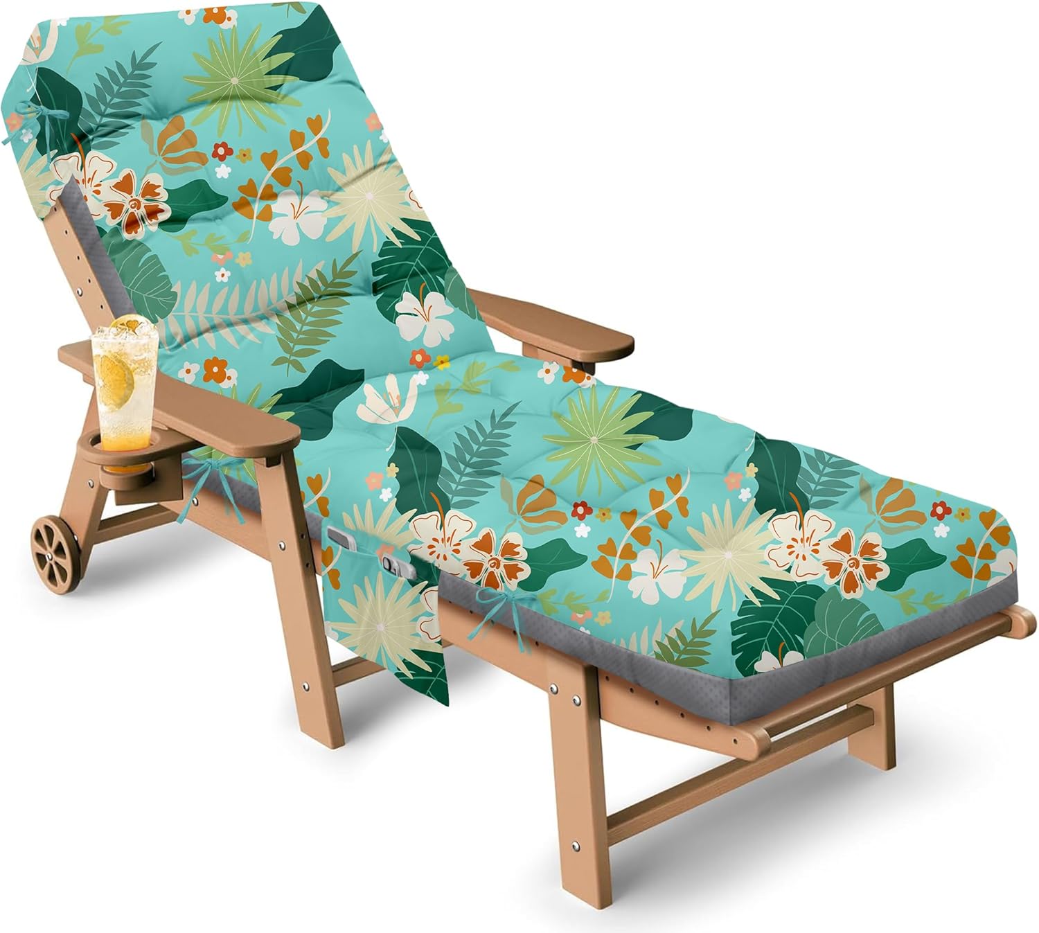 Tycdiose Outdoor Chaise Lounge Chair Cushion for Comfort