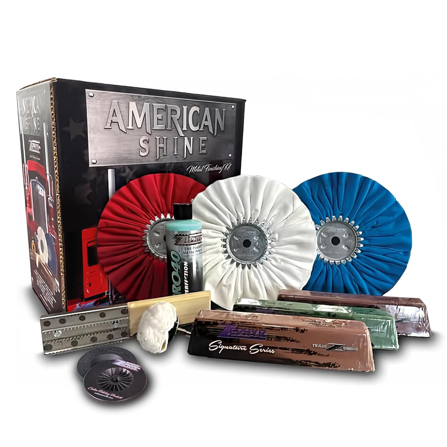 Zephyr American Shine Complete Metal Polishing Kit for Trailers