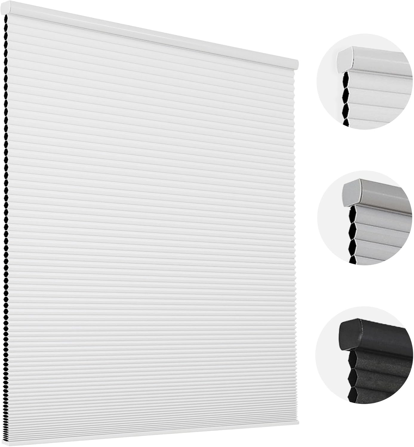 Joydeco Cellular Shades Cordless Blackout Blinds for Windows