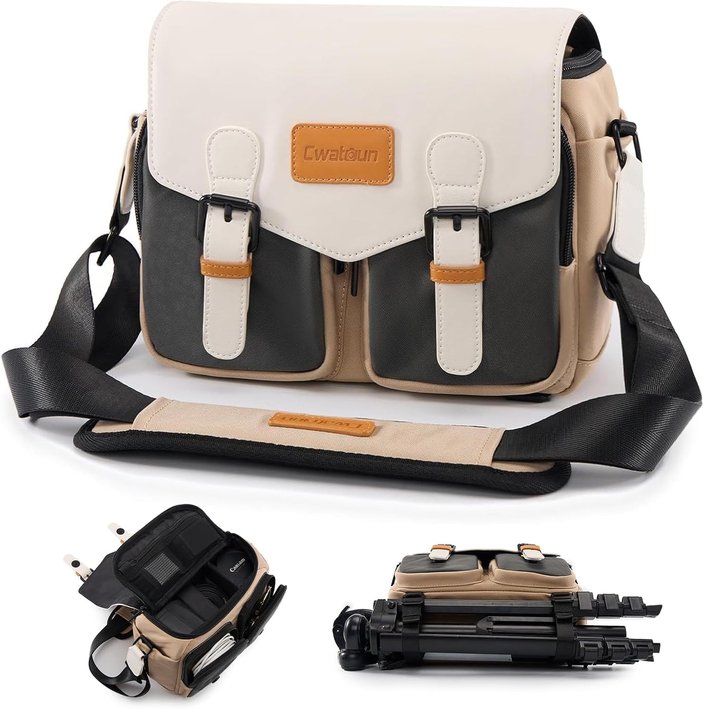 Cwatcun Waterproof Camera Shoulder Bag - Travel in Style!