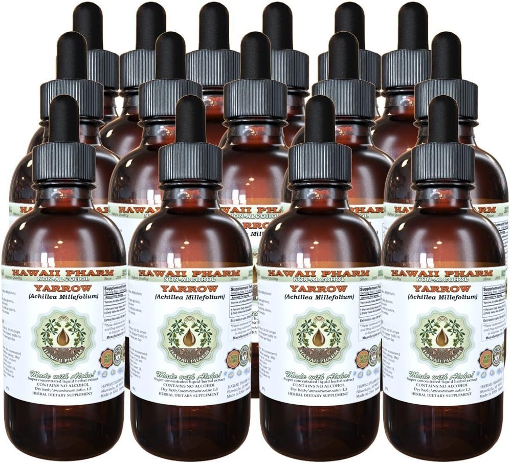 Yarrow Alcohol-Free Liquid Extract - Organic Herbal Supplement