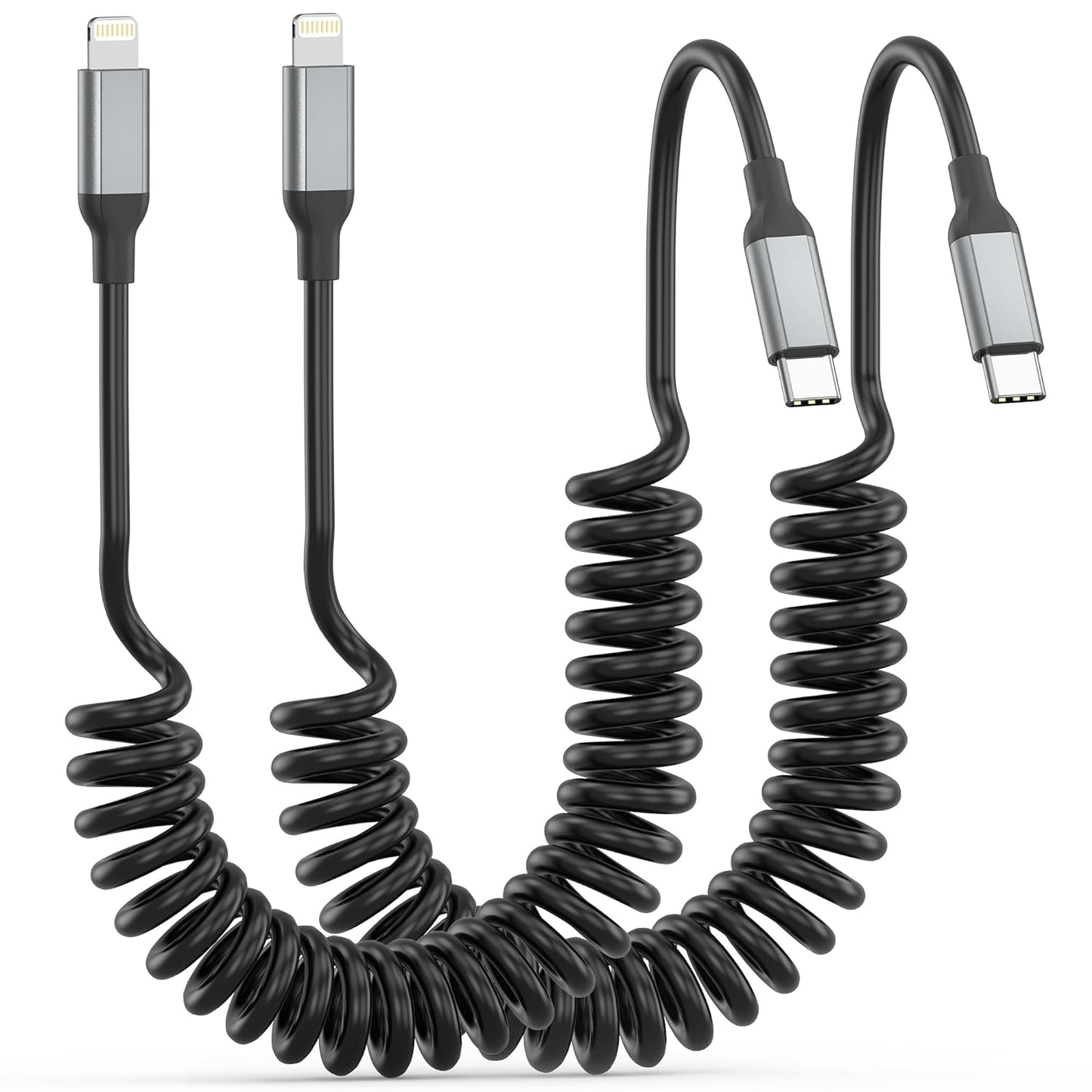 Fast Charge Anywhere with Acecene Coiled Cable Duo!