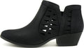 Soda CHANCE Womens Perforated Cut Out Stacked Block Heel (Style ZS63)